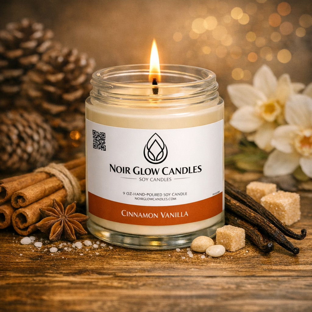 luxury scented candles by Noir Glow Candles