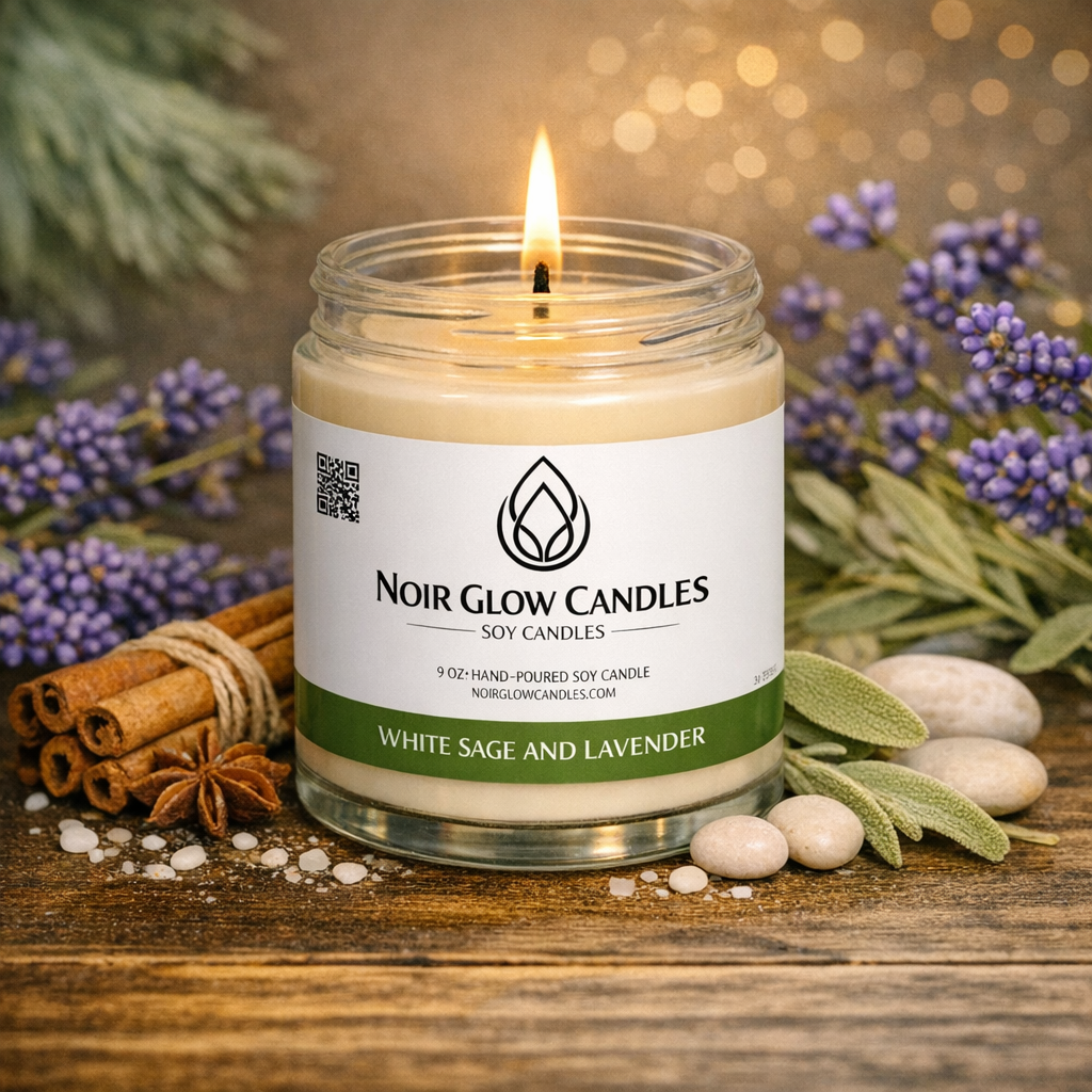 luxury scented candles by Noir Glow Candles