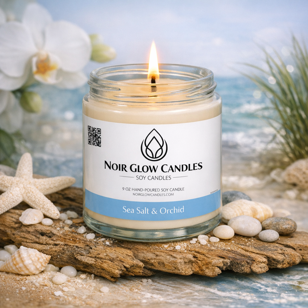 luxury scented candles by Noir Glow Candles