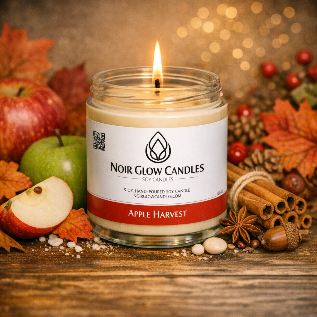 luxury scented candles by Noir Glow Candles